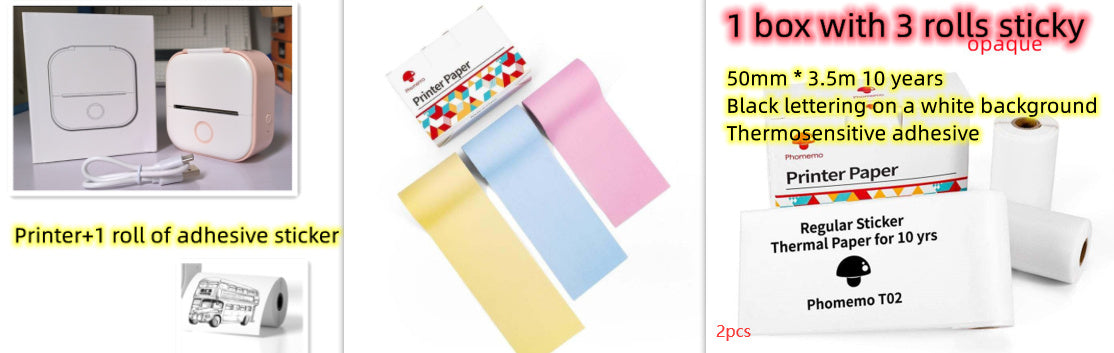 Mini Bluetooth Thermal Label/Photo Printer