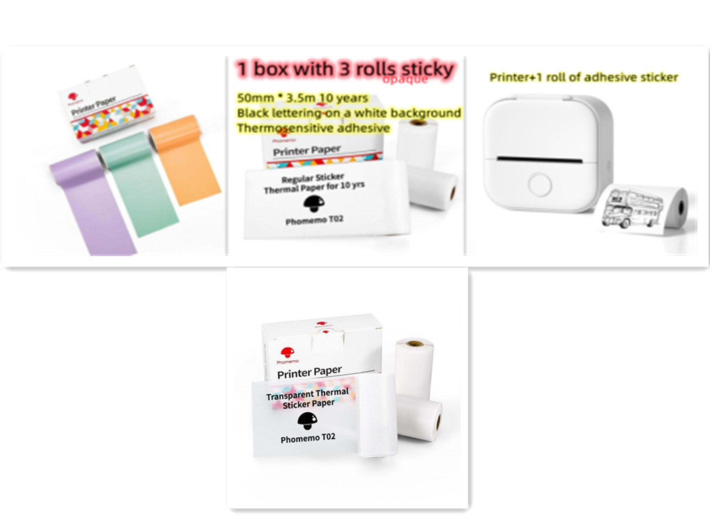 Mini Bluetooth Thermal Label/Photo Printer