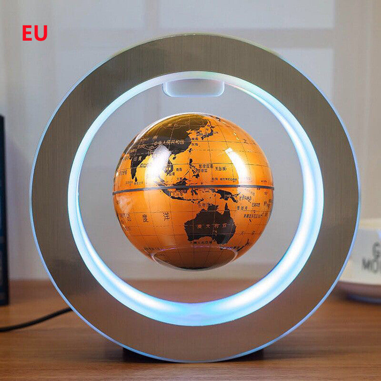 Floating Magnetic Levitation LED World Map Globe - Anti-Gravity Decor