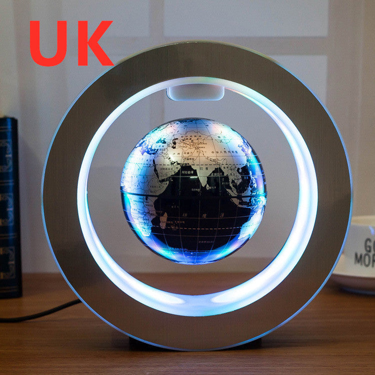 Floating Magnetic Levitation LED World Map Globe - Anti-Gravity Decor