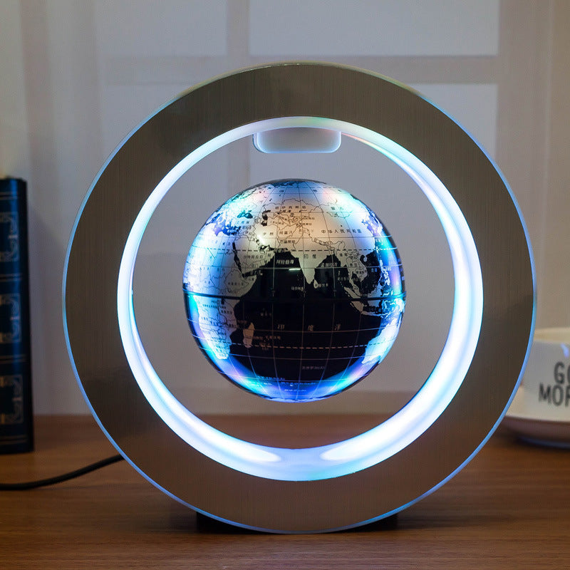 Floating Magnetic Levitation LED World Map Globe - Anti-Gravity Decor