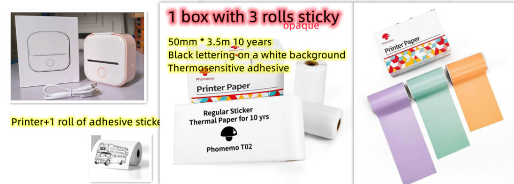 Mini Bluetooth Thermal Label/Photo Printer