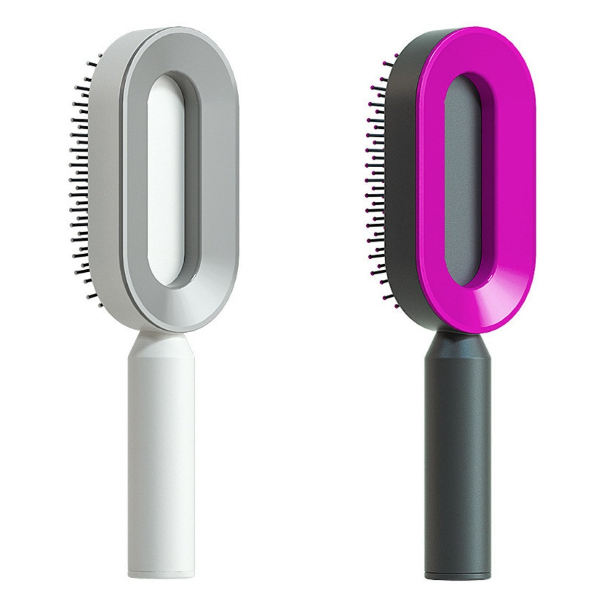 One-Key Cleaning Hair Brush: Anti-Static Airbag Massage Scalp Comb for Women.