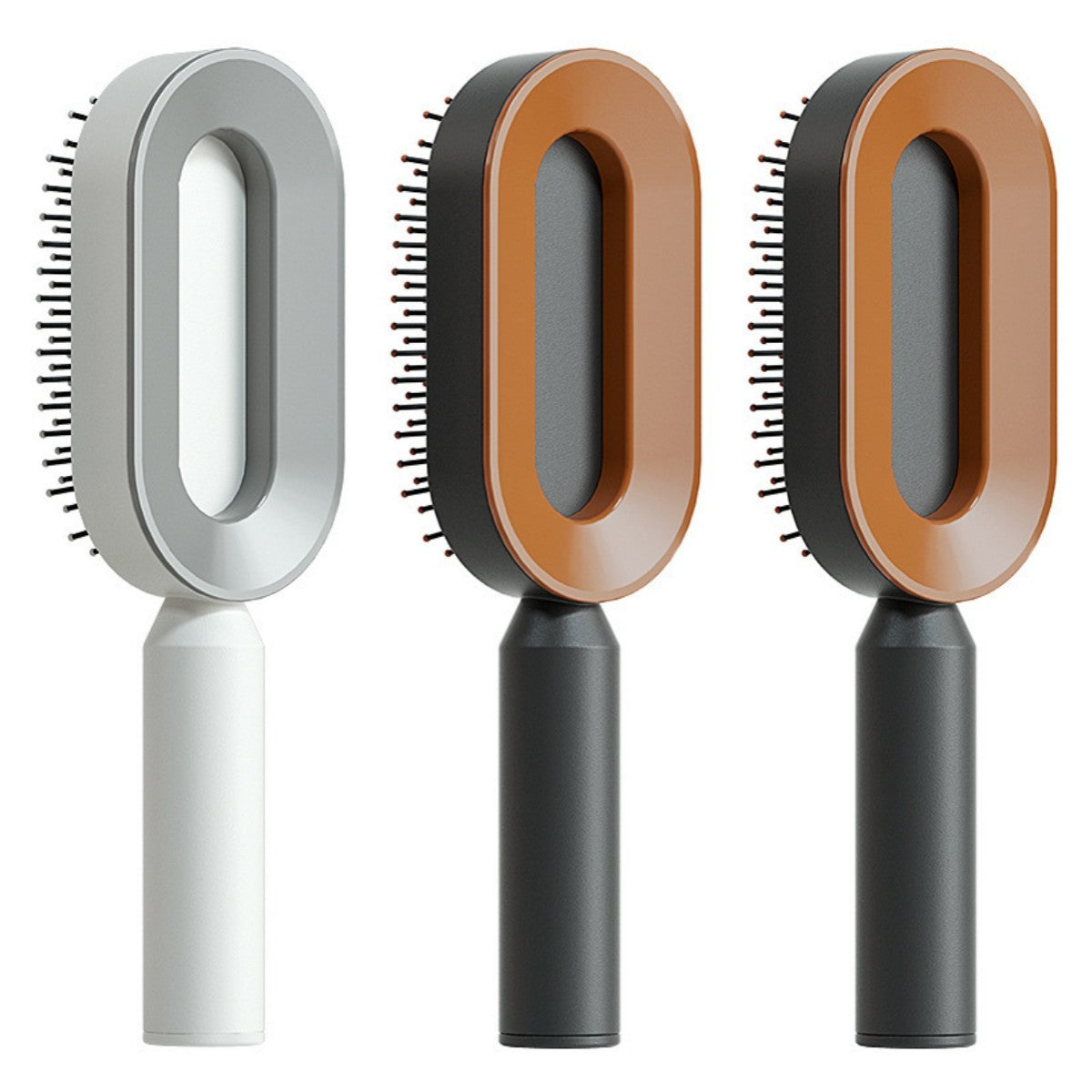 One-Key Cleaning Hair Brush: Anti-Static Airbag Massage Scalp Comb for Women.