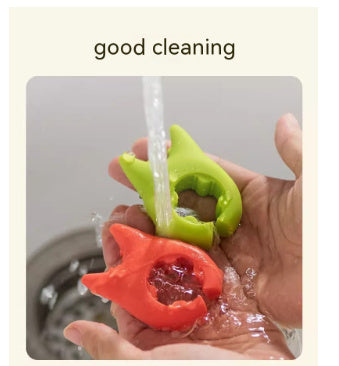 Silicone Anti-overflow Spoon Holder & Spatula Rest with Anti-scalding Clip