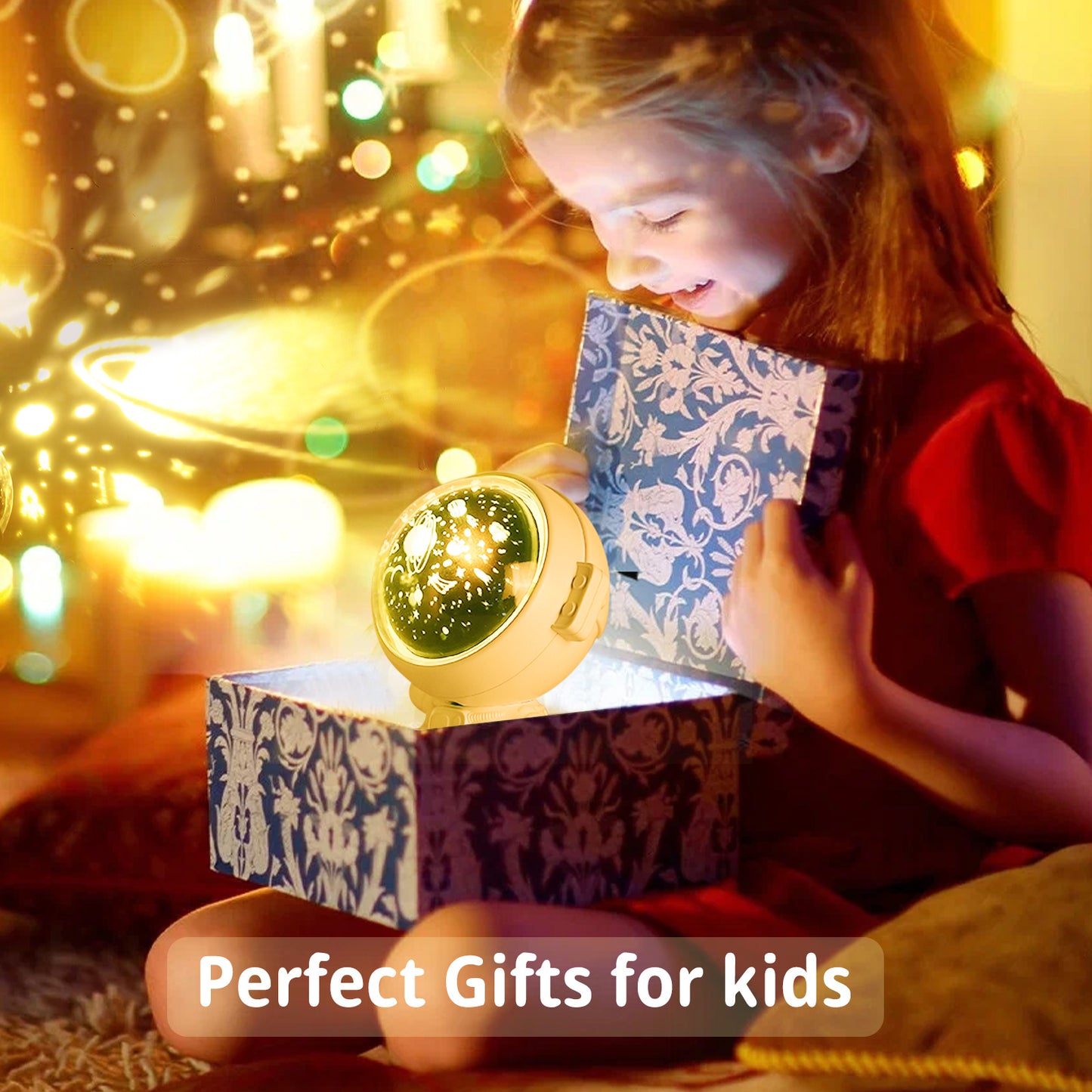 Galaxy Star Projector – Astronaut Night Light Lamp, Starry Sky Projection for Kids & Baby Room Decor Gift