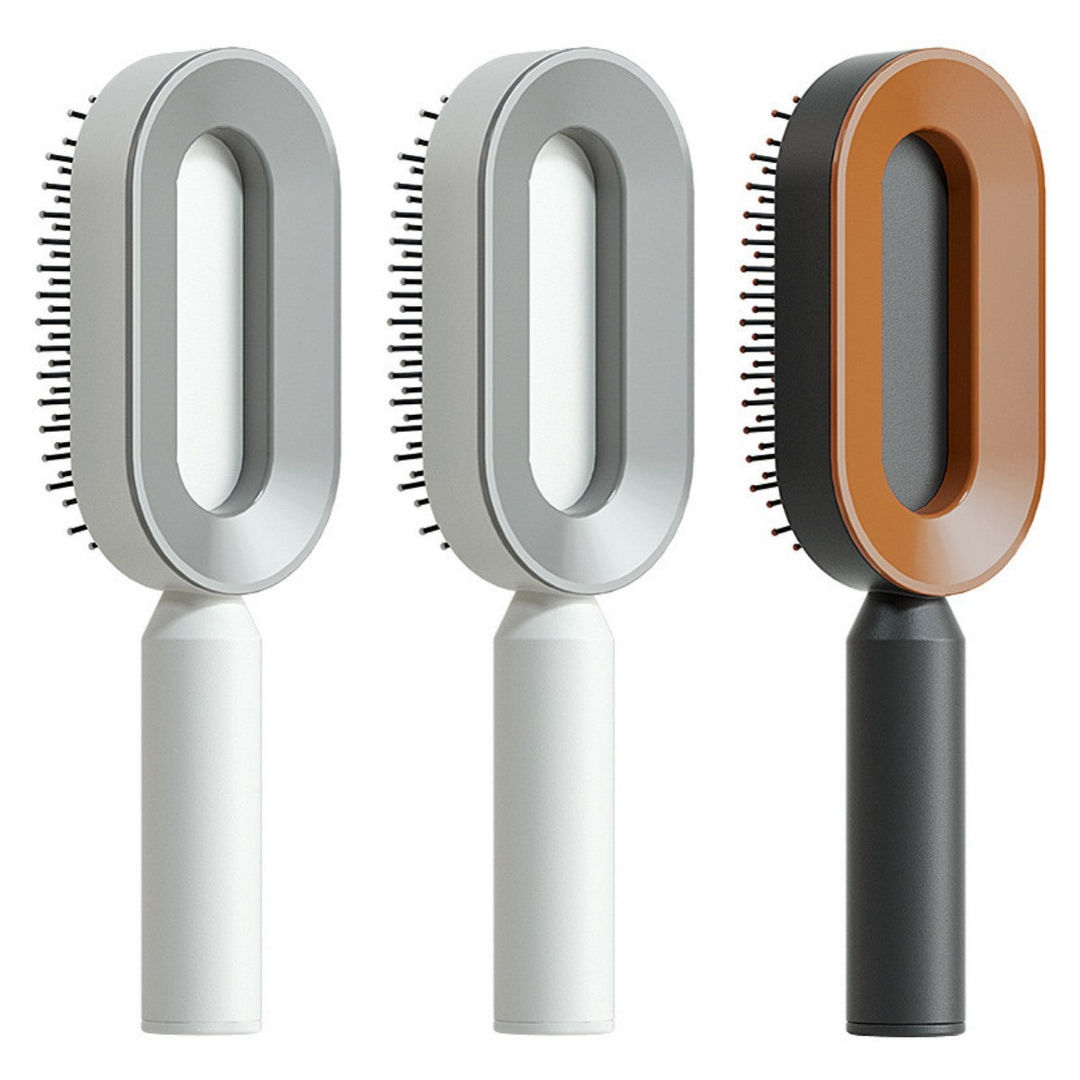 One-Key Cleaning Hair Brush: Anti-Static Airbag Massage Scalp Comb for Women.