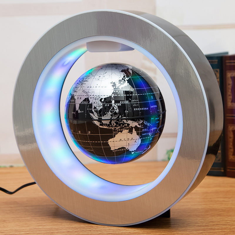Floating Magnetic Levitation LED World Map Globe - Anti-Gravity Decor