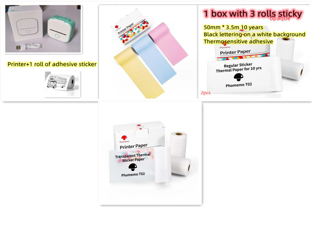 Mini Bluetooth Thermal Label/Photo Printer