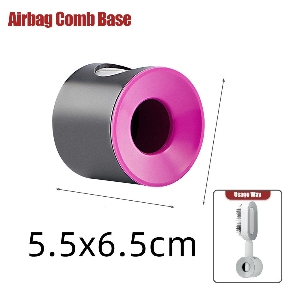 One-Key Cleaning Hair Brush: Anti-Static Airbag Massage Scalp Comb for Women.
