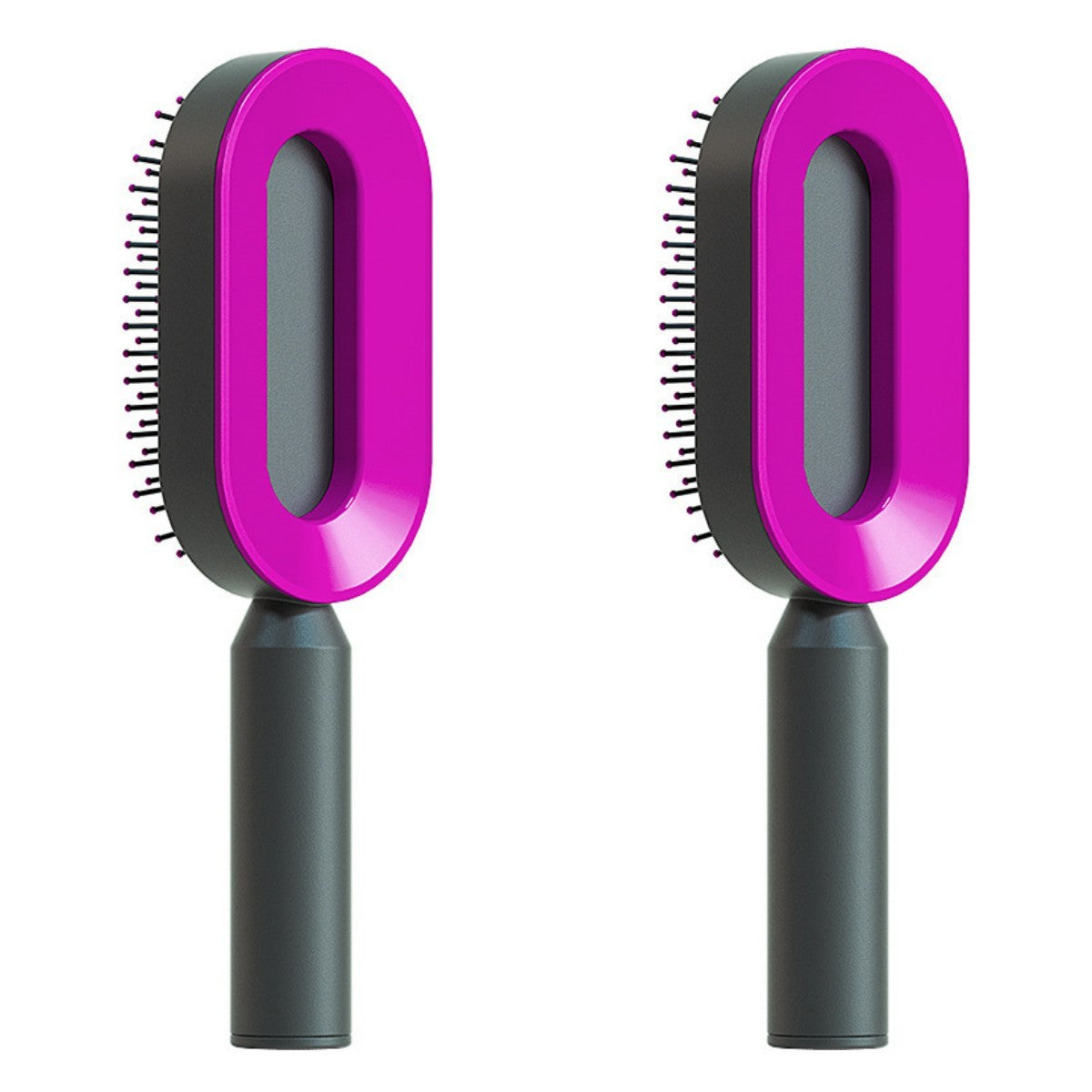 One-Key Cleaning Hair Brush: Anti-Static Airbag Massage Scalp Comb for Women.