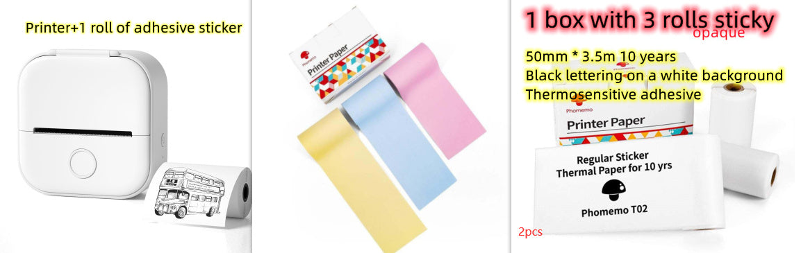 Mini Bluetooth Thermal Label/Photo Printer