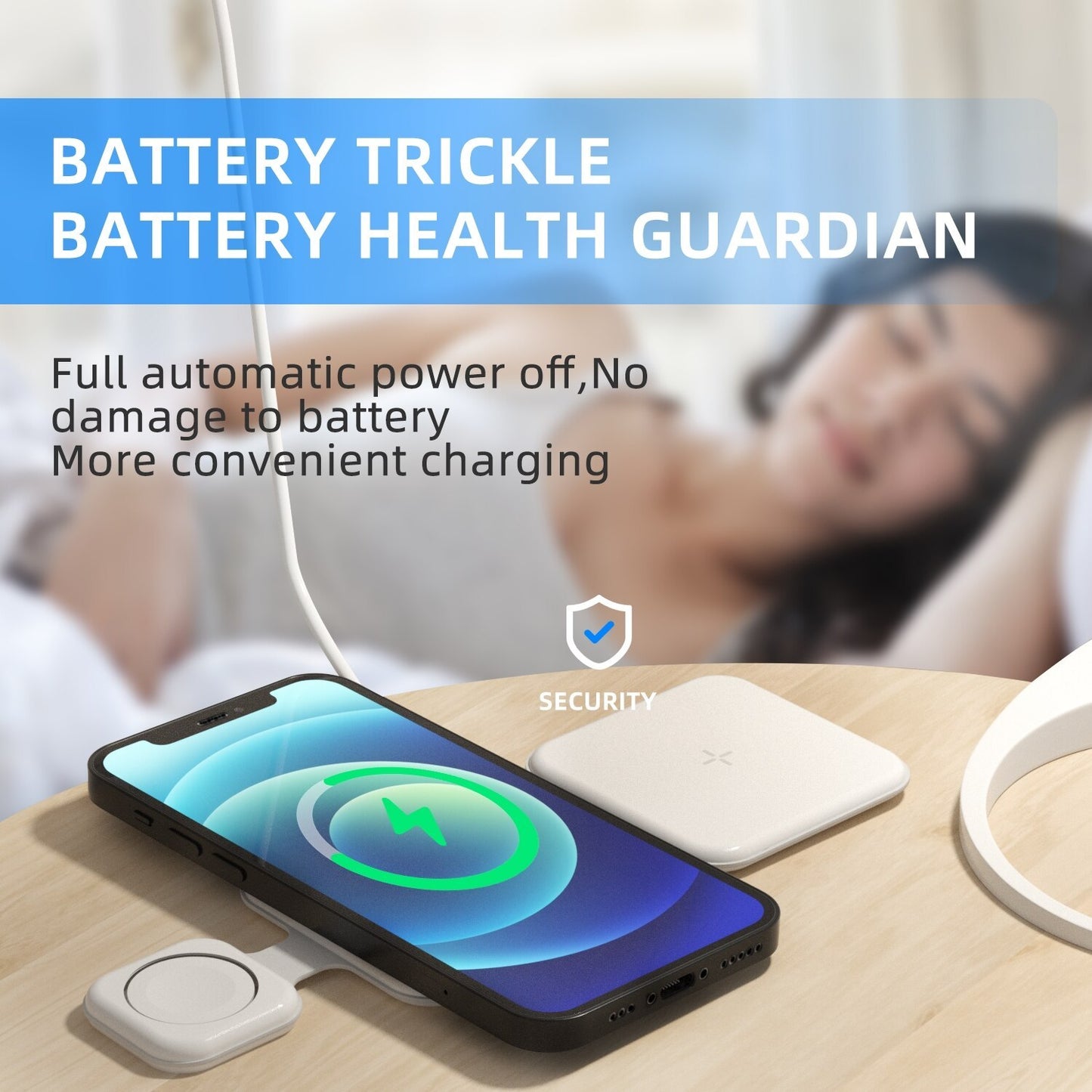 3-in-1 Magnetic Wireless Charger – Foldable Charging Station for Phones, Earbuds & Devices