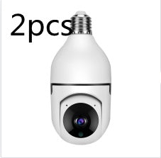 1080P WiFi Bulb Camera with 4X Zoom, E27 Socket, 5GHz WiFi Home Security.