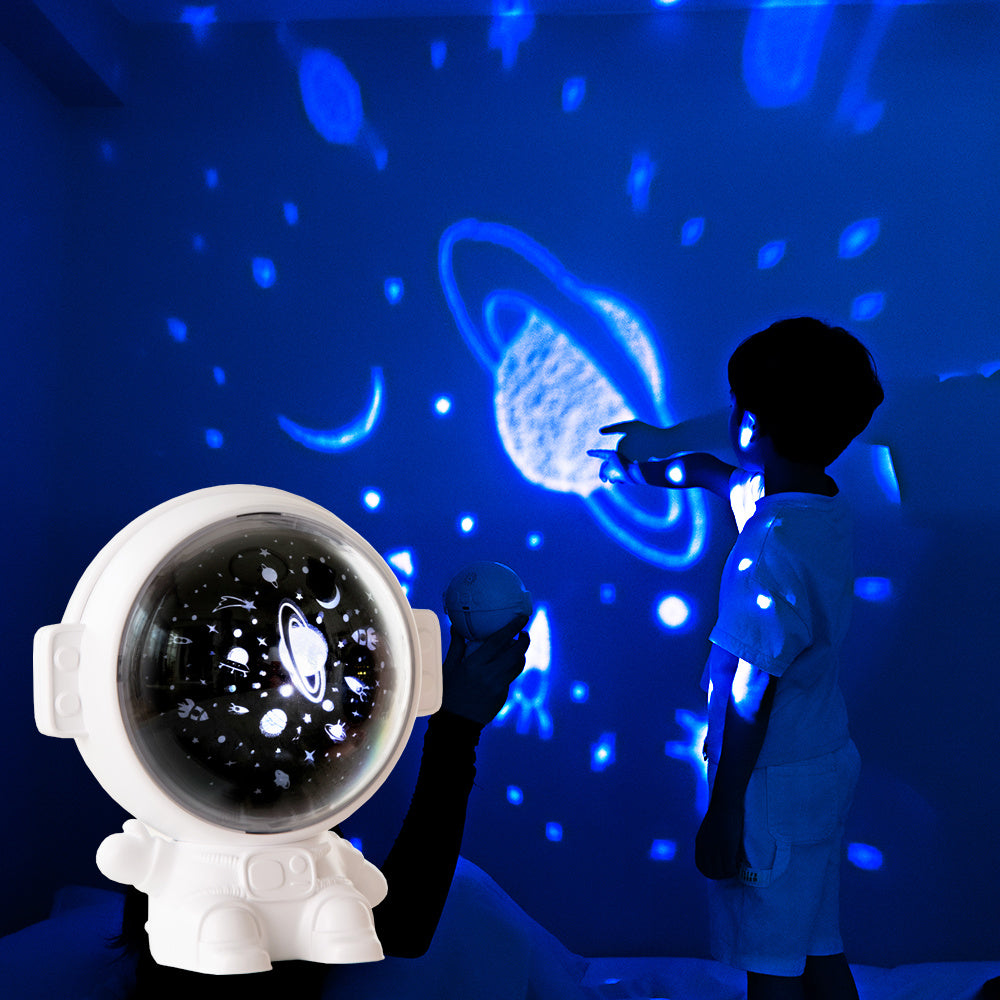 Galaxy Star Projector – Astronaut Night Light Lamp, Starry Sky Projection for Kids & Baby Room Decor Gift