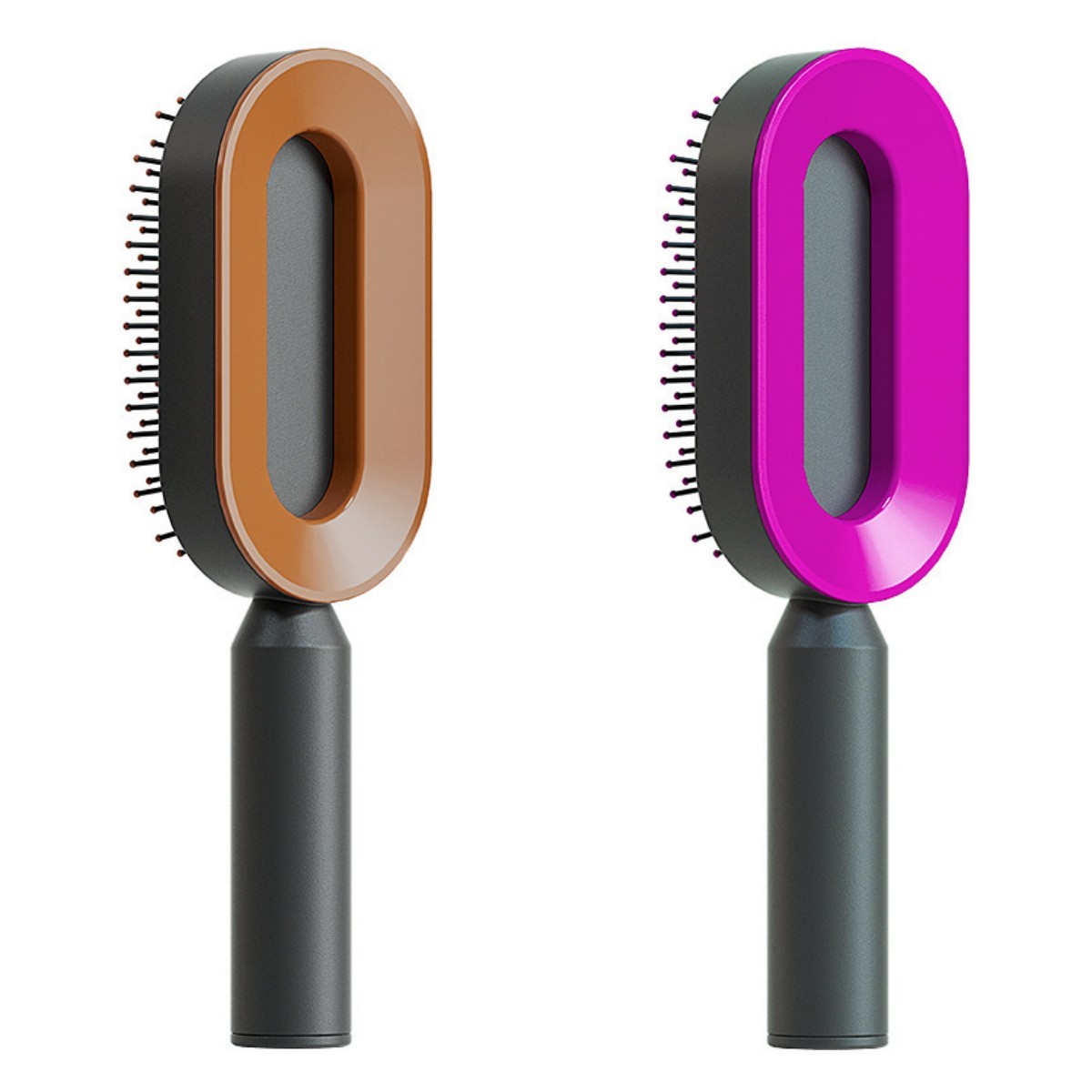 One-Key Cleaning Hair Brush: Anti-Static Airbag Massage Scalp Comb for Women.