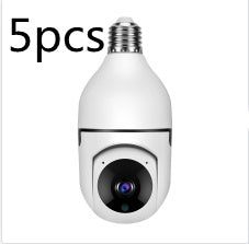 1080P WiFi Bulb Camera with 4X Zoom, E27 Socket, 5GHz WiFi Home Security.