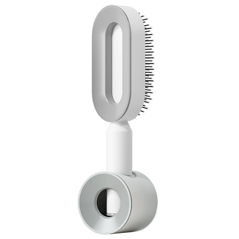 One-Key Cleaning Hair Brush: Anti-Static Airbag Massage Scalp Comb for Women.