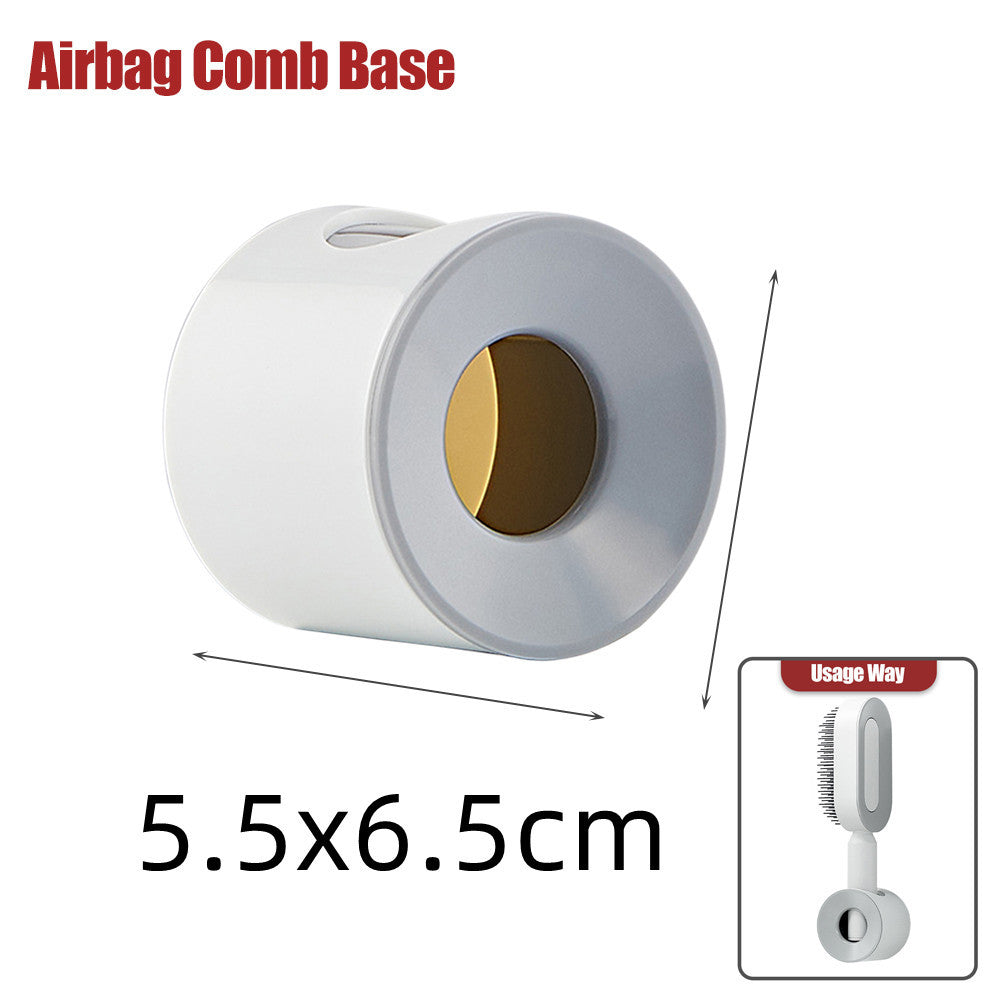 One-Key Cleaning Hair Brush: Anti-Static Airbag Massage Scalp Comb for Women.
