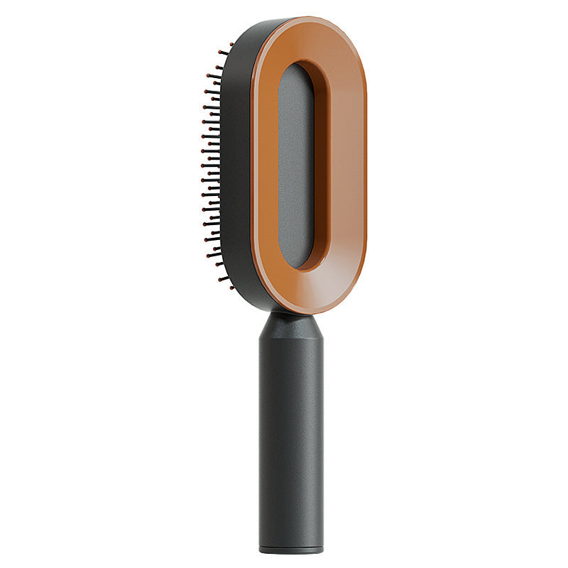 One-Key Cleaning Hair Brush: Anti-Static Airbag Massage Scalp Comb for Women.