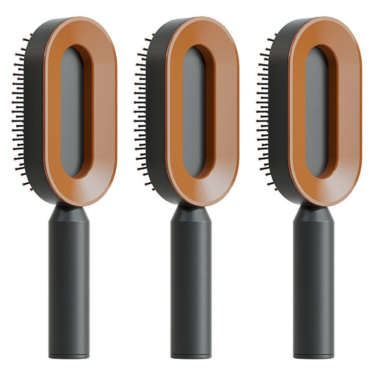 One-Key Cleaning Hair Brush: Anti-Static Airbag Massage Scalp Comb for Women.