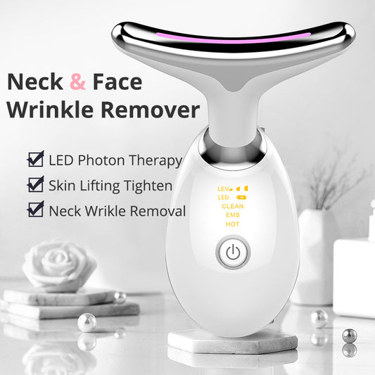 EMS Microcurrent Neck Massager for Lifting and Wrinkle Reduction