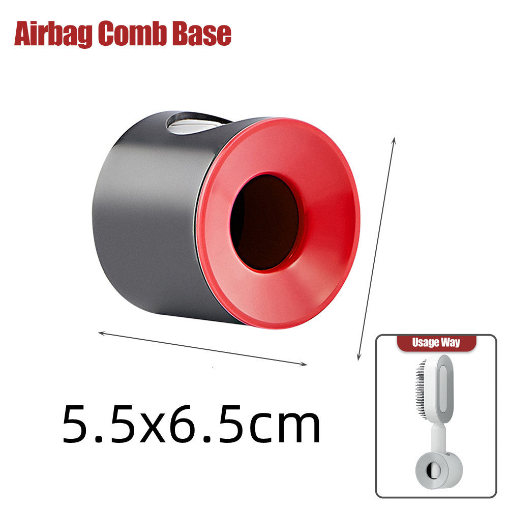 One-Key Cleaning Hair Brush: Anti-Static Airbag Massage Scalp Comb for Women.