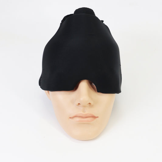 Migraine Relief Hat: Cold Therapy Head Wrap & Ice Pack Eye Mask