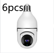 1080P WiFi Bulb Camera with 4X Zoom, E27 Socket, 5GHz WiFi Home Security.