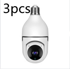 1080P WiFi Bulb Camera with 4X Zoom, E27 Socket, 5GHz WiFi Home Security.
