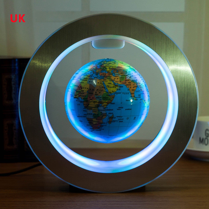 Floating Magnetic Levitation LED World Map Globe - Anti-Gravity Decor