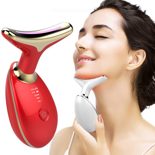 EMS Microcurrent Neck Massager for Lifting and Wrinkle Reduction